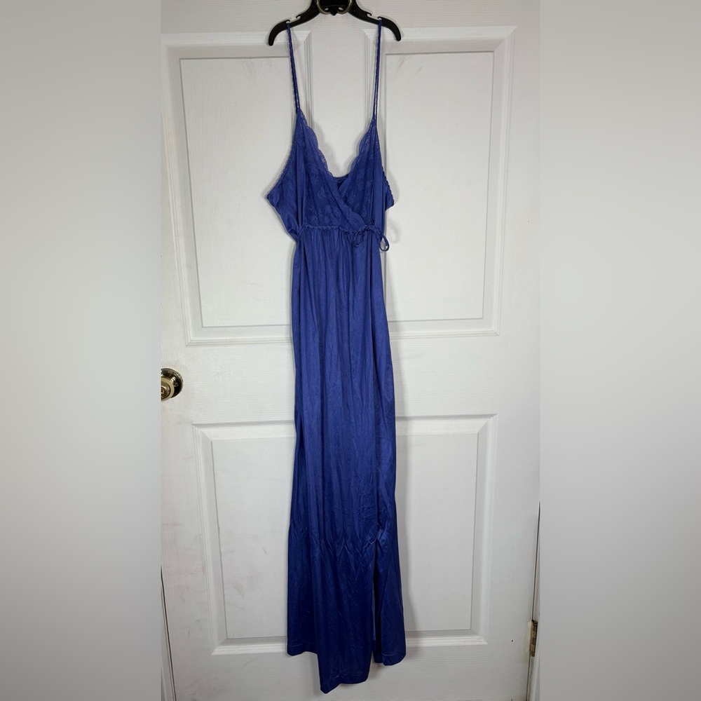 Gilead Vintage Slip Dress Women’s L Maxi Long Lingerie Y2K Ethereal Lace Fairy